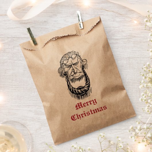 Vintage Jacob Marley Dickens A Christmas Carol Geschenktütchen (Ausgeschnitten)