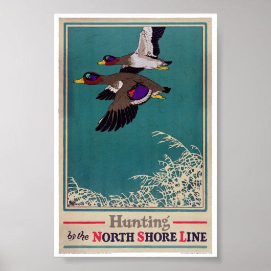 Vintage-Jagdposter restauriert Poster (Vorne)