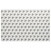 Vintage Jahr-glückliche schwarze Pudel Stoff (Yard (91,4 cm))