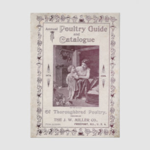 Vintage-Jahresführer für Geflügel und Katalog, 189 Seidenpapier
