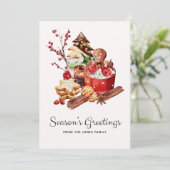 Vintage Jahresgrüße Lebkuchen Weihnachten (Stehend Vorderseite)