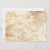 Vintage Jahrestagsfeier Einladung (Rückseite)