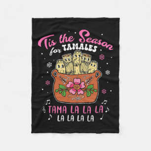 Vintage Jahreszeit für Tamales Weihnachten Mexiko Fleecedecke