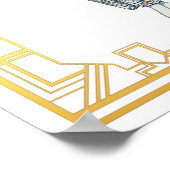 Vintage Jahrhundertwende Mode Vintage Kunst Poster (Ecke)