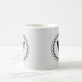 Vintage Jahrhundertwende, Monogramm V Kaffeetasse (Mittel)