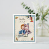 Vintage jährige Geburtstags-Jungen-Einladung Einladung (Stehend Vorderseite)