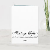 Vintage jährige Jungen-Geburtstags-Karte Karte (Rückseite)