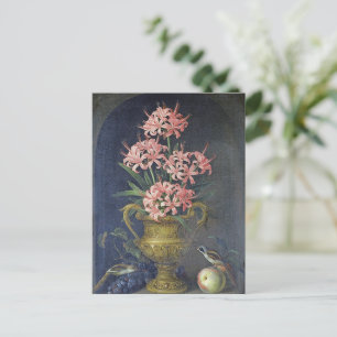 Vintage Jakob Bogdani Eine Blumenvase Postkarte