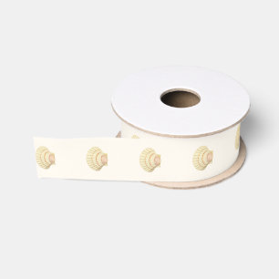Vintage-Jakobsmuschel-Einzel-Muschel-Hochzeit Ripsband