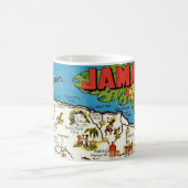 Vintage Jamaica Map Tasse (Mittel)