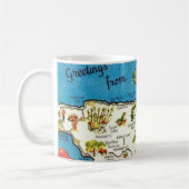 Vintage Jamaica Map Tasse (Links)