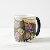 Vintage Jamaika 1680 Karte Verwandlungstasse (VorderseiteRechts)