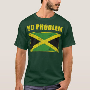 Vintage Jamaika Kein Problem Jamaikanische Flagge T-Shirt