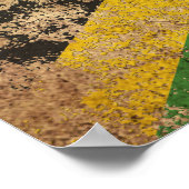 Vintage jamaikanische Flagge Poster (Ecke)