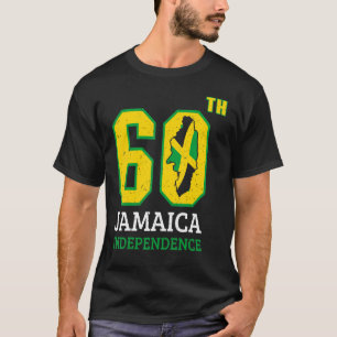 Vintage jamaikanische Flagge Pride Jamaica 60. Ind T-Shirt