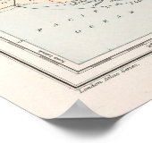 Vintage jamaikanische Karte (1904) Poster (Ecke)