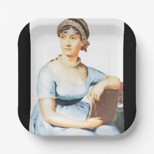 Vintage-Jane-Austen-Papierplatte Pappteller