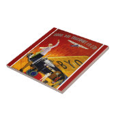 Vintage Japan Airline Ad Fliese (Seite)