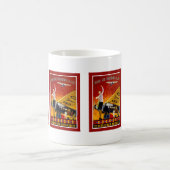 Vintage Japan Airline Ad Kaffeetasse (Mittel)