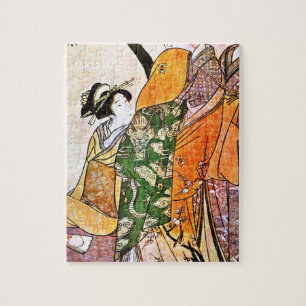 Vintage-Japan-Geisha-Kunstwerk Puzzle