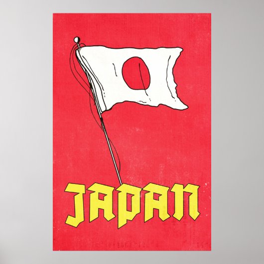 Vintage Japan Reiseplakat Poster (Vorne)