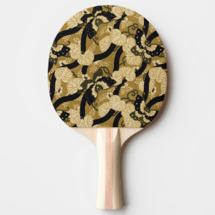 Vintage Japan Schmetterling G.A. Audsley Muster Tischtennis Schläger