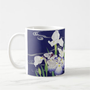 Vintage-Japan-Schwertlilie-Kunstprint Kogyo Tsukio Kaffeetasse