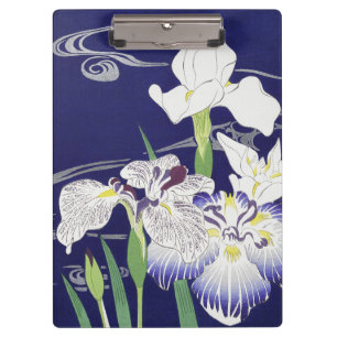 Vintage-Japan-Schwertlilie-Kunstprint Kogyo Tsukio Klemmbrett