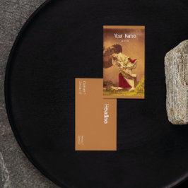 Vintage Japanerin im Wind Visitenkarte