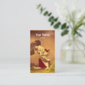 Vintage Japanerin im Wind Visitenkarte (Stehend Vorderseite)