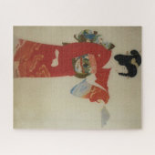 Vintage Japanerin in Rot-Kimono Puzzle (Horizontal)