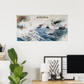 Vintage Japanese Art Naval Battle Poster (Heimbüro)