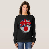 Vintage Japanese British Flag Roots Japan Distress Sweatshirt (Vorne ganz)
