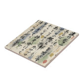 Vintage Japanese Calligraphy Art (10) Fliese (Seite)