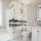 Vintage Japanese Calligraphy Art (11) Duschvorhang (Beispiel)