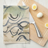 Vintage Japanese Calligraphy Art (6) Geschirrtuch (Viertel Falte)