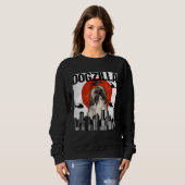 Vintage Japanese Dogzilla Lhasa Apsos Sweatshirt (Vorne ganz)
