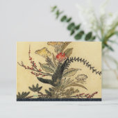 Vintage Japanese Parchment rsvp with envelopes (Stehend Vorderseite)