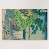 Vintage Japanese Woodblock Aoigaoka Waterfall Puzzle (Horizontal)