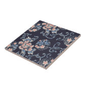 Vintage Japanisch-Blumenstraube Fliese (Seite)