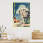 Vintage japanische Aasahi-Bierwerbung Poster (Küche)