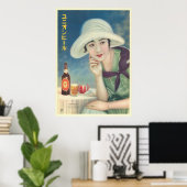 Vintage japanische Aasahi-Bierwerbung Poster (Heimbüro)