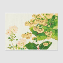 Vintage japanische Aquarellfarben-Blume