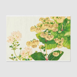 Vintage japanische Aquarellfarben-Blume Seidenpapier
