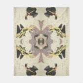 Vintage japanische Art Two-Frau Fleecedecke (Vorderseite)