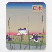 Vintage japanische Blume Mousepad (Vorne)