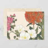 Vintage japanische Blume Postkarte (Vorne/Hinten)