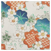Vintage japanische Blume Stoff (Nahaufnahme)
