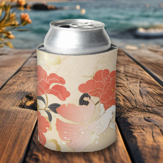 Vintage Japanische Blumen Dosenkühler