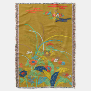 Vintage Japanische Blumen Wildblume G.A. Audsley Decke